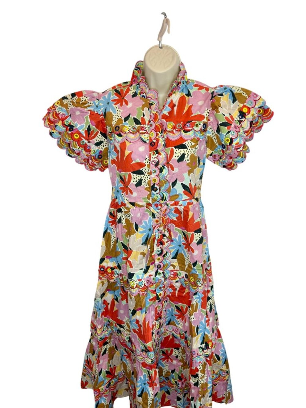 CeliaB Freya Dress Pink Floral Multicolor Midi Maxi Dress NWT - Size XS - Picture 6 of 12